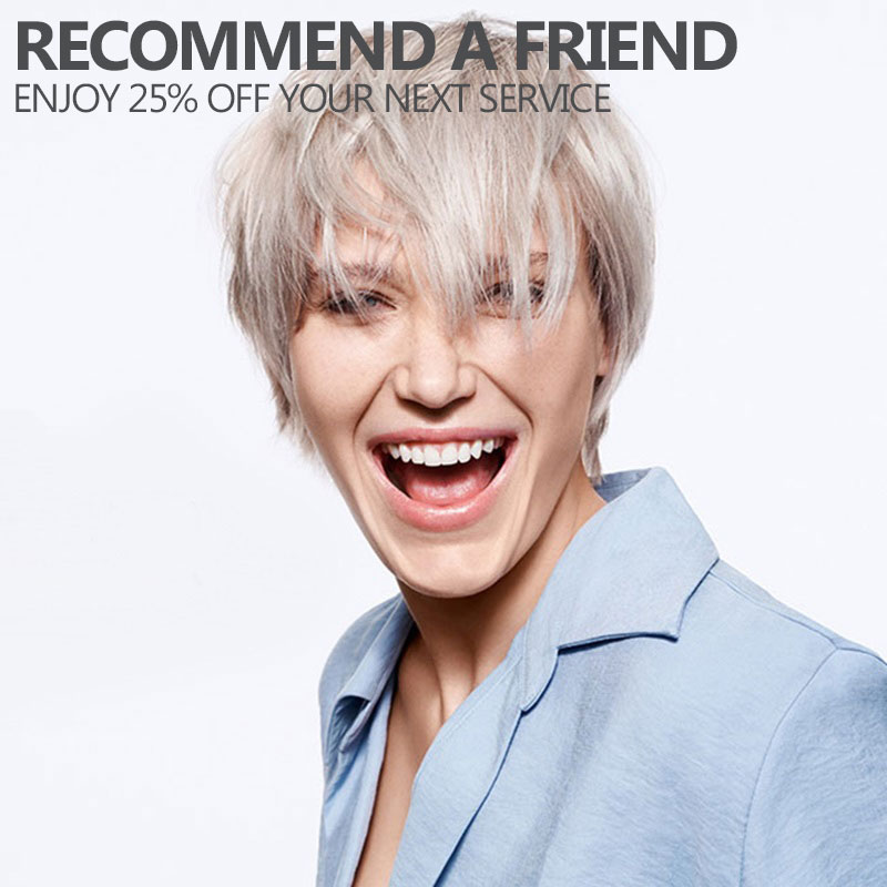 recommend a friend at GOLSON Hairdressers in Brooklands and Oxley Park recommend a friend at GOLSON Hairdressers in Brooklands and Oxley Park